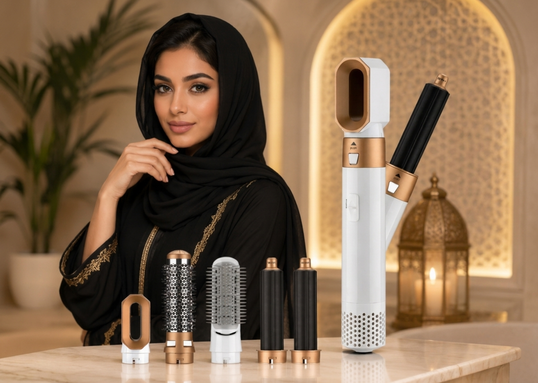 فرشاة خُصلة الحرارية ٥ في ١